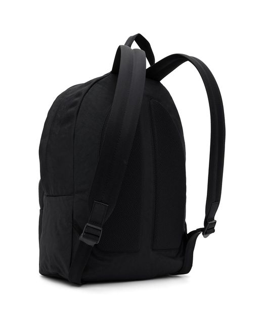 Boss Black Coated Canvas Backpack for men