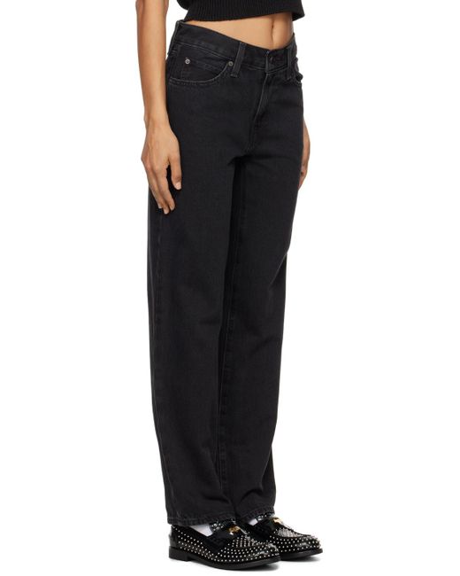 Levi's Black Baggy Non-Stretch Denim Jeans