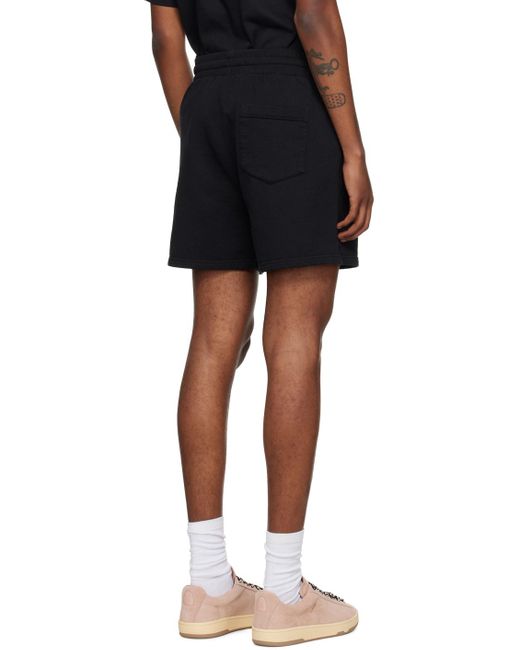 Casablancabrand Black 'casa Way' Shorts for men