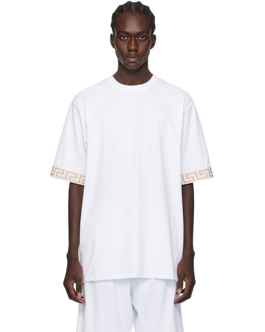メンズ Versace ホワイト トレゾール ドゥ ラ メール Tシャツ White