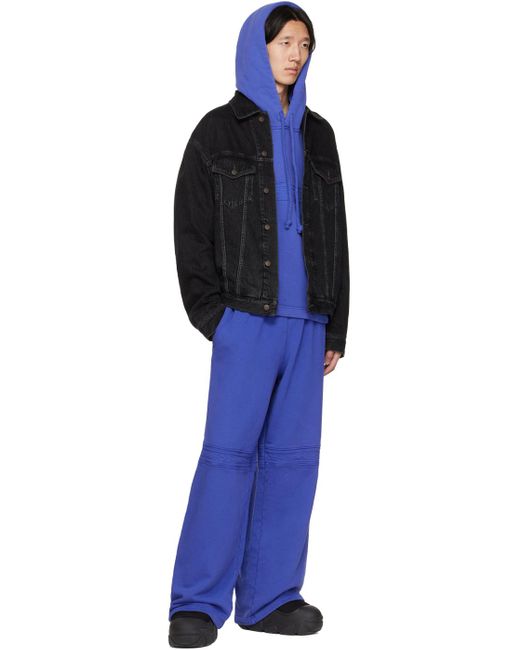 Acne Blue Tape Lounge Pants for men