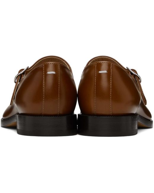 Flâneurs de style caussure carles ix bruns à bout tabi Maison Margiela en coloris Black
