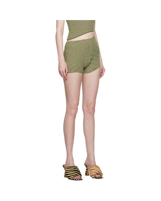 Isa Boulder Green Parallel Shorts