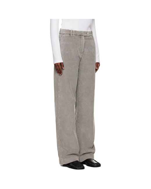 mfpen White Ssense Exclusive Cord Trousers
