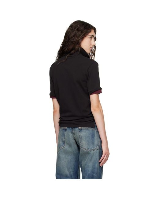 Raimundo Langlois Black Layered Polo