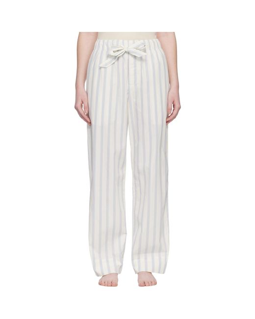 Tekla White Off- Poplin Pyjama Pants