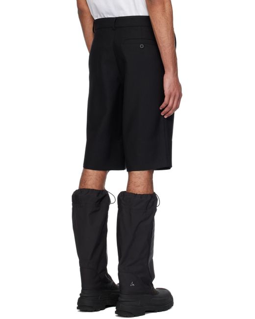 GR10K Black Three-pocket Shorts for men