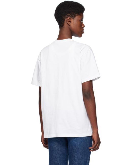 T-shirt droit blanc cassé Totême  en coloris White