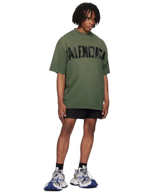 Balenciaga Green Tape Type T-shirt for men