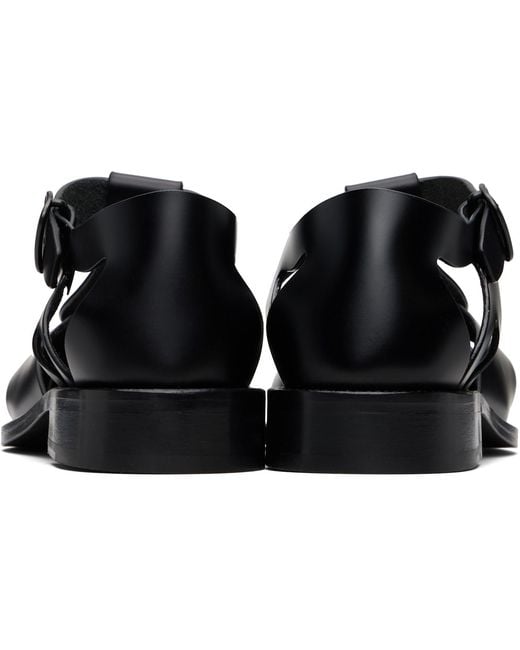 Hereu Black Pesca Sandals