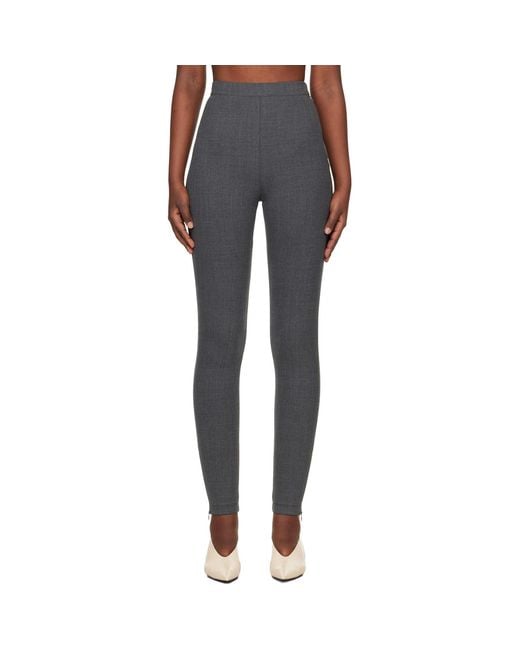 Jil Sander Black Trouser Leggings
