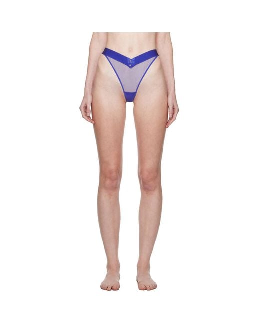 Agent Provocateur Blue Caity Thong