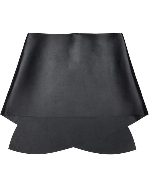 Givenchy Black Lamb Leather Scarf
