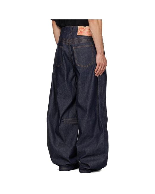 Egonlab Blue Overscaled Jeans for men
