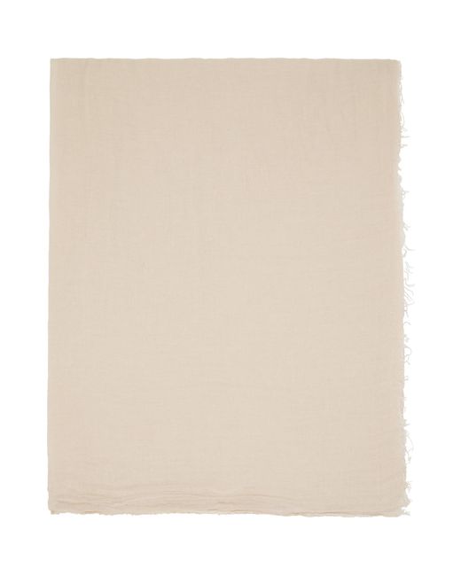 Rick Owens Natural Off- Temple Sandy Mega Scarf for men