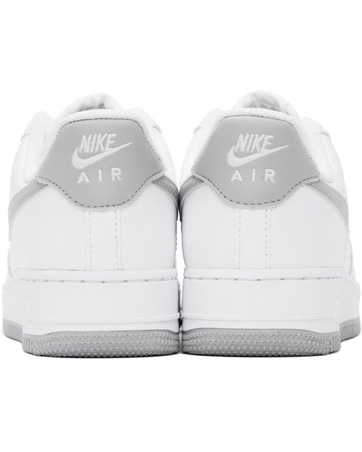 Nike Black White & Gray Air Force 1 '07 Sneakers for men