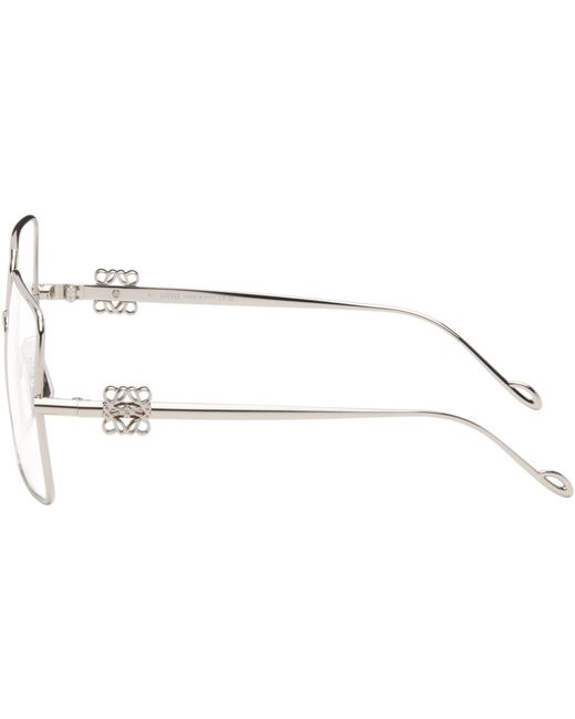Loewe Black Oversize Square Retro Titanium Glasses