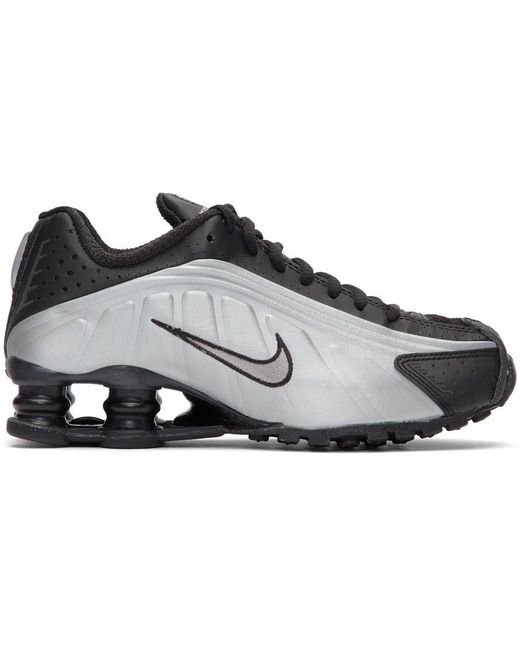 shox r4 black silver