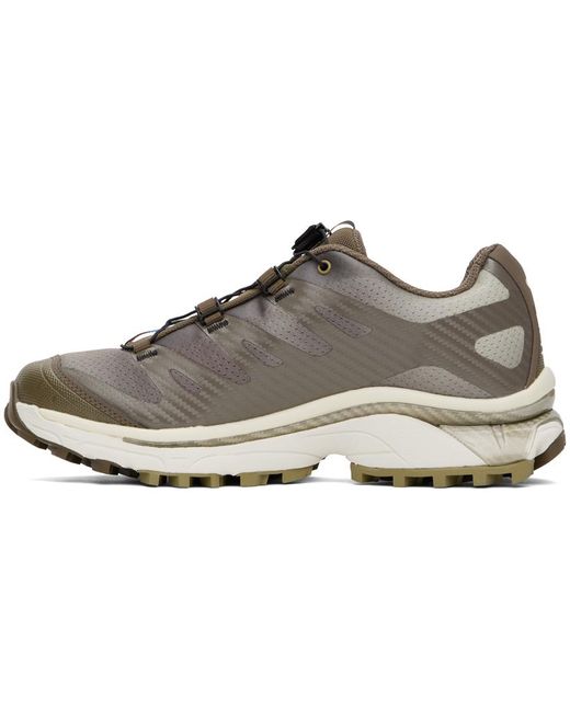 Salomon Gray Khaki Xt-4 Og Aurora Borealis Sneakers for men