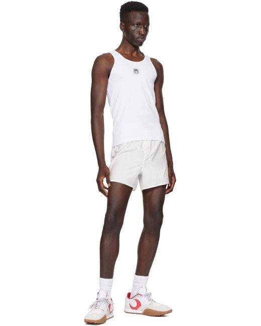 MARINE SERRE Black White Household Shorts for men