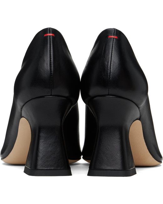 Aeyde Black Nova Nappa Leather Heels