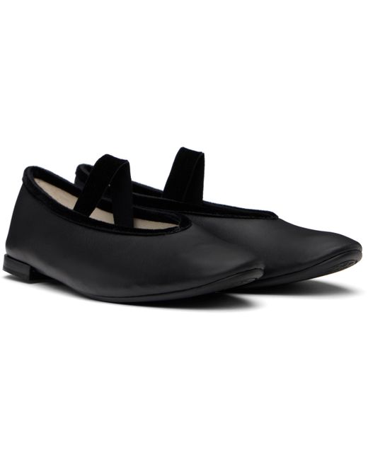 Ballerines De Style Charles Ix Lilouh Noires À Semelle En Caoutchouc Repetto en coloris Black