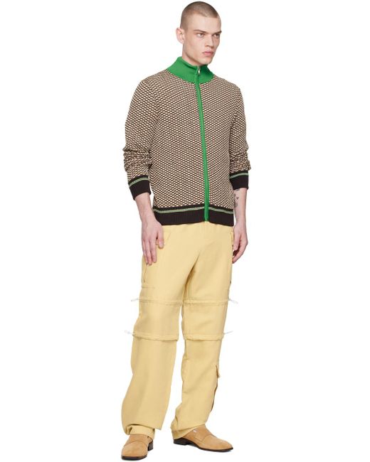 Pantalon cargo roam jaune Wales Bonner pour homme en coloris Natural