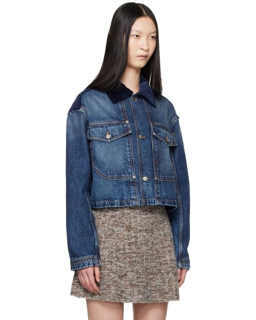 Stella McCartney ブルー カラー デニムジャケット Blue