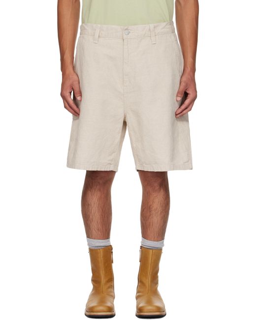 Carhartt Natural Off- Walter Single Knee Shorts for men