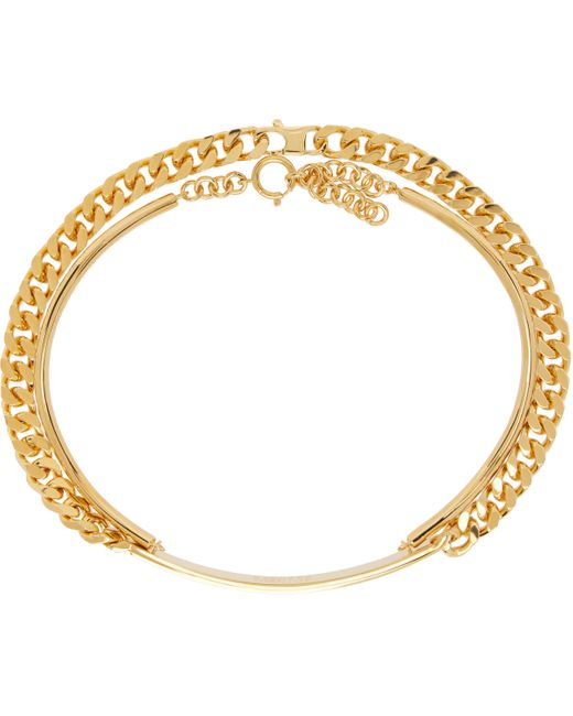 MM6 by Maison Martin Margiela Metallic Mixed Chain Necklace for men