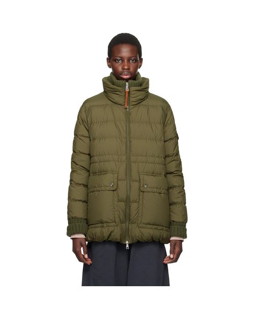 Moncler Green Baux Short Down Jacket