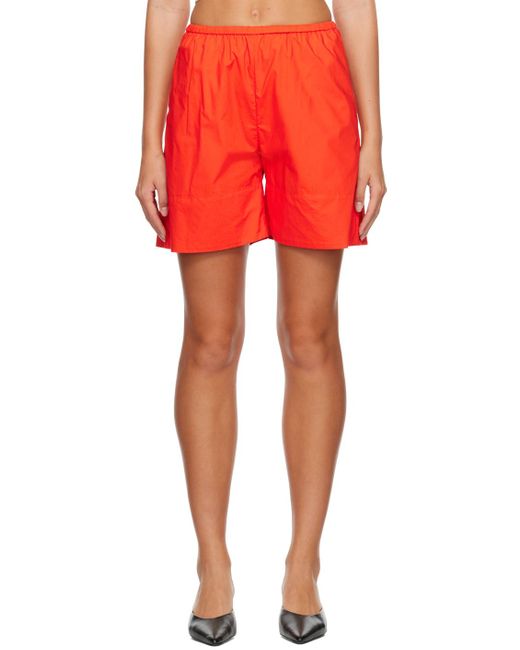 By Malene Birger Red Siona Shorts