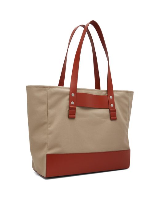 Marni Brown Canvas Tote for men