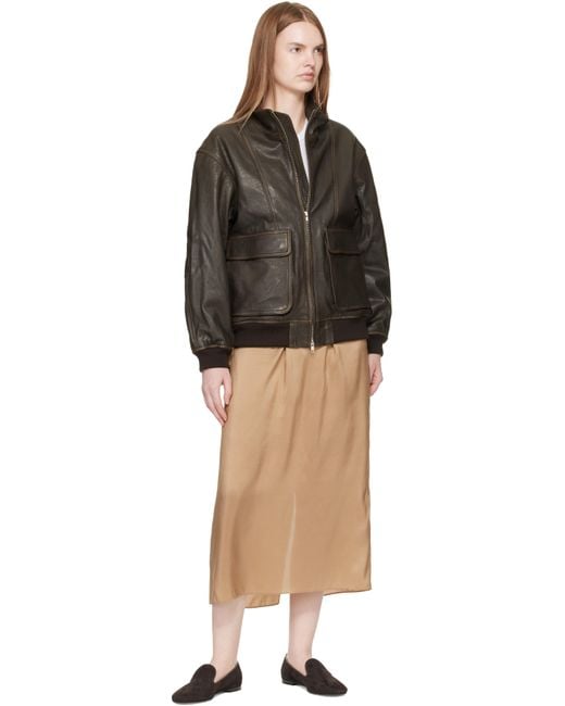 Gianvito Rossi ブラウン スエード ローファー ブラック | Lyst