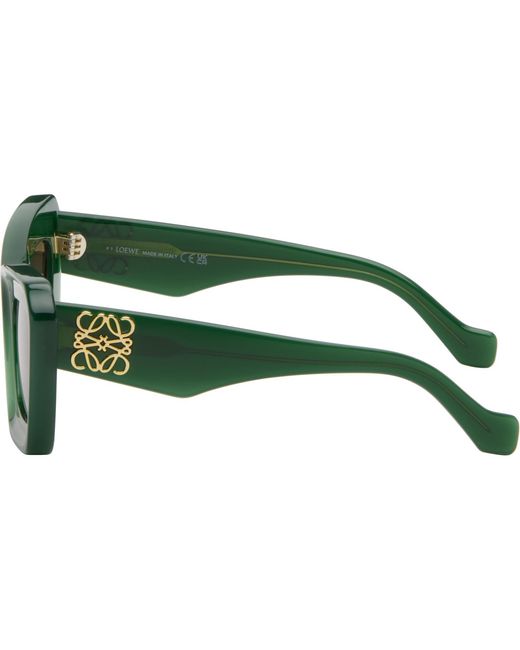 Loewe Green Anagram Sunglasses