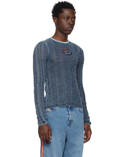 DIESEL Blue M-ikyla Sweater for men