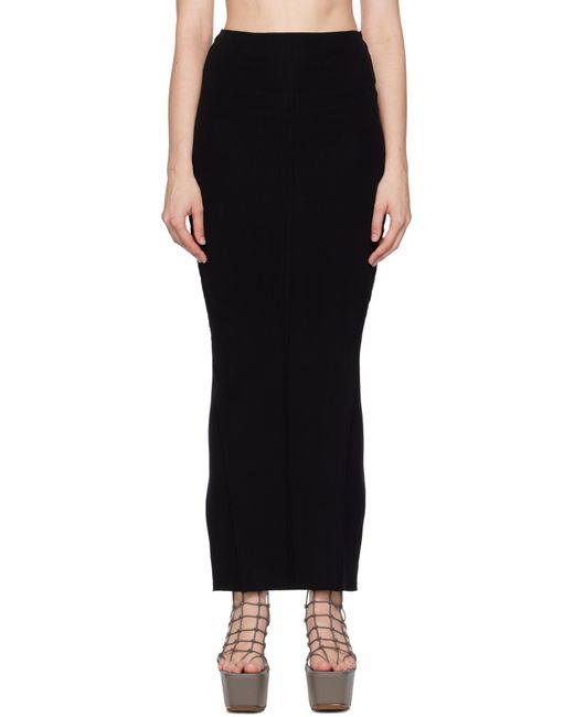 Rick Owens ブラック Concordians Pillar マキシスカート Black