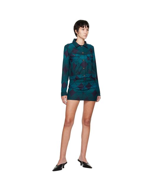 Ahluwalia Blue Woolmark Prize Edition Jacket