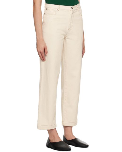 A.P.C. Natural . Off-white Cropped Jeans