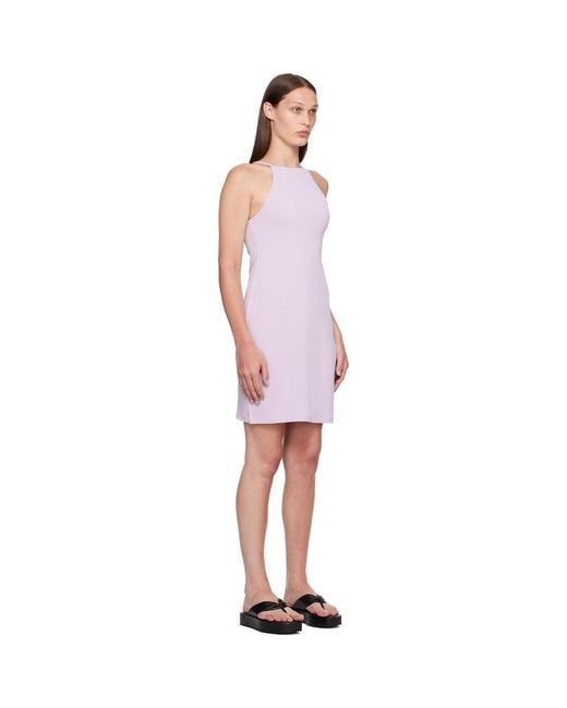 Filippa K Black Purple Strap Minidress
