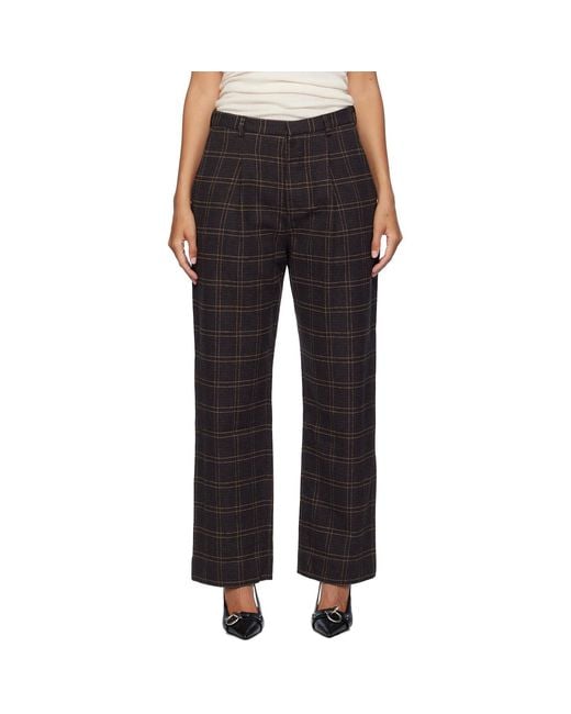 R13 Black Relaxed Trousers