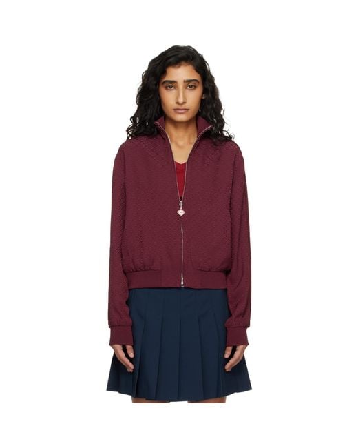 Casablanca Red Monogram Track Jacket