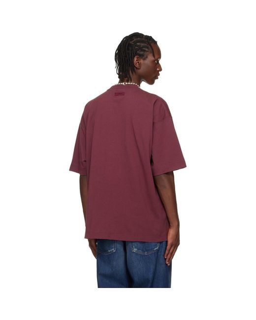 Vetements Red Burgundy 'Brugge' Tourist T-Shirt for men