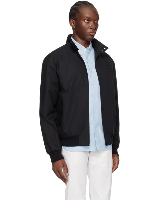 Fred Perry Black F Perry Flap Pocket Jacket for men