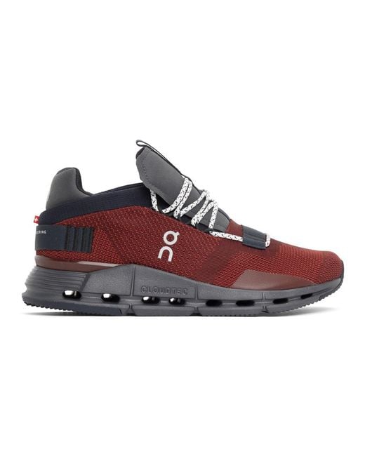 On Red Cloudnova Sneakers for men