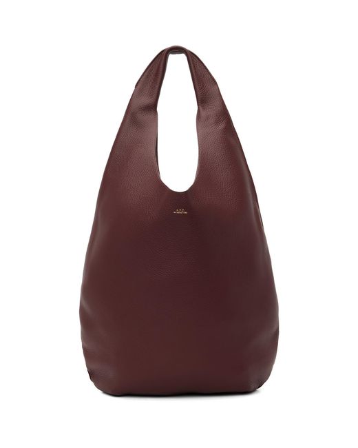 A.P.C. Red Burgundy 'Le Neige' Bag