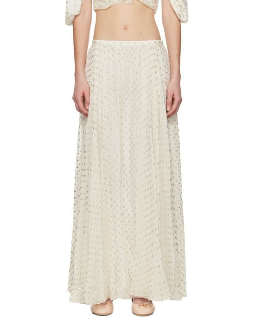 Chloé Multicolor Gathered Maxi Skirt