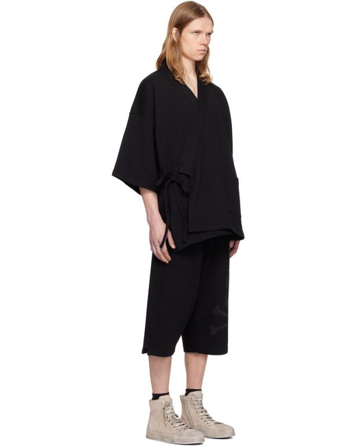 メンズ MASTERMIND WORLD ブラック Jinbei パジャマセット Black