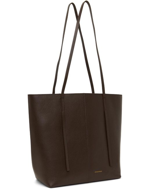 By Malene Birger Brown Abilso Leather Tote