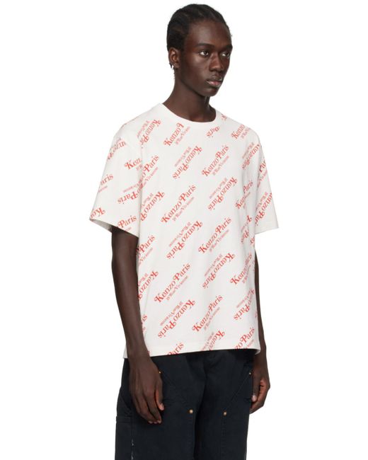 KENZO White Off- Paris Verdy Edition T-shirt for men